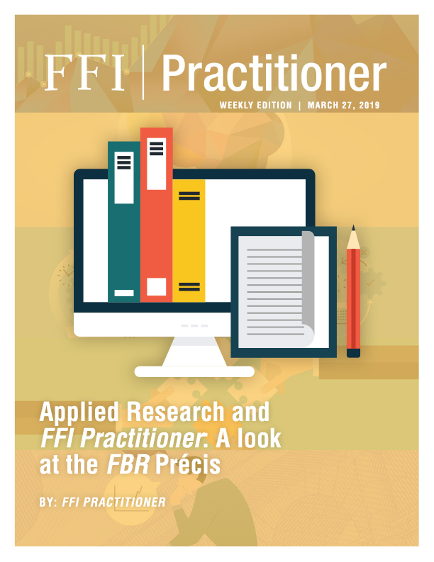 Applied Research and FFI Practitioner: A look at the FBR Précis