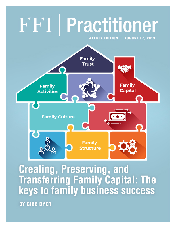 Creating, Preserving, and Transferring Family Capital: The keys to family business success