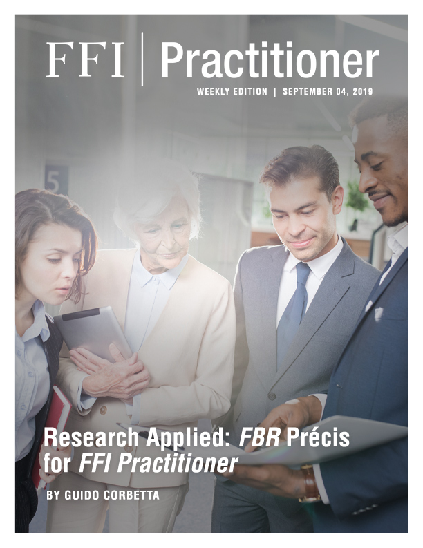 Research Applied: FBR Précis for FFI Practitioner