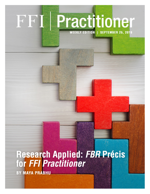 Research Applied: FBR Précis for FFI Practitioner