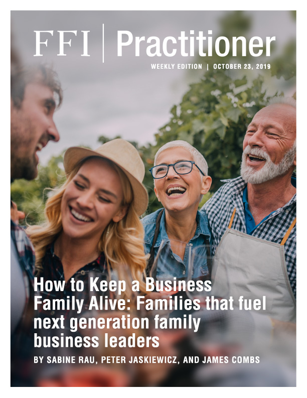 Family Institute Cover: A family enjoying wine in their winery