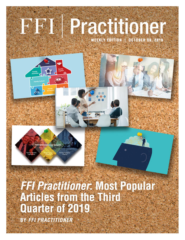 FFI Practitioner: Most Popular Articles from the Third Quarter of 2019 cover