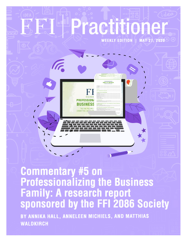 FFI Practitioner May 27, 2020 Cover