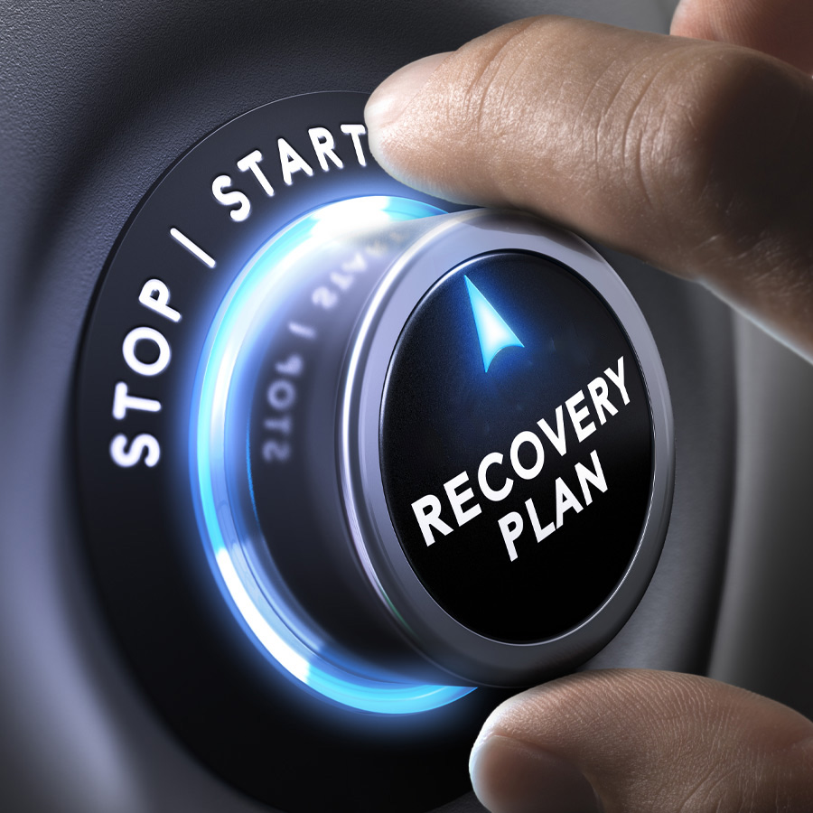 turning on the Disaster Recovery Plan button