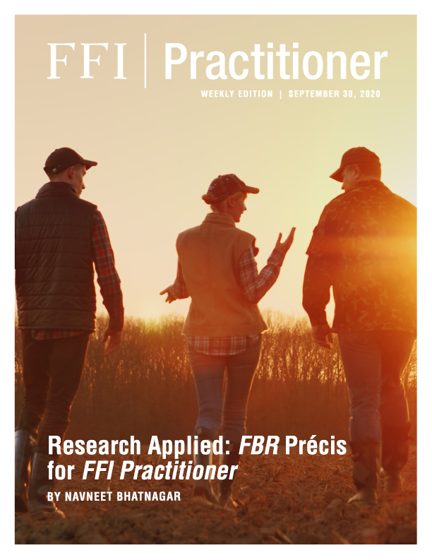 FFI Practitioner September 30, 2020 Cover