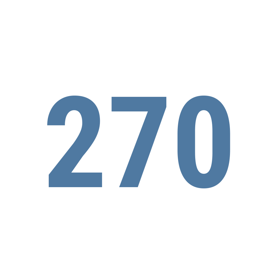 number 270 in a white circle