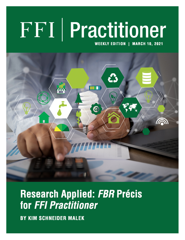 FFI Practitioner: March 10, 2021 cover