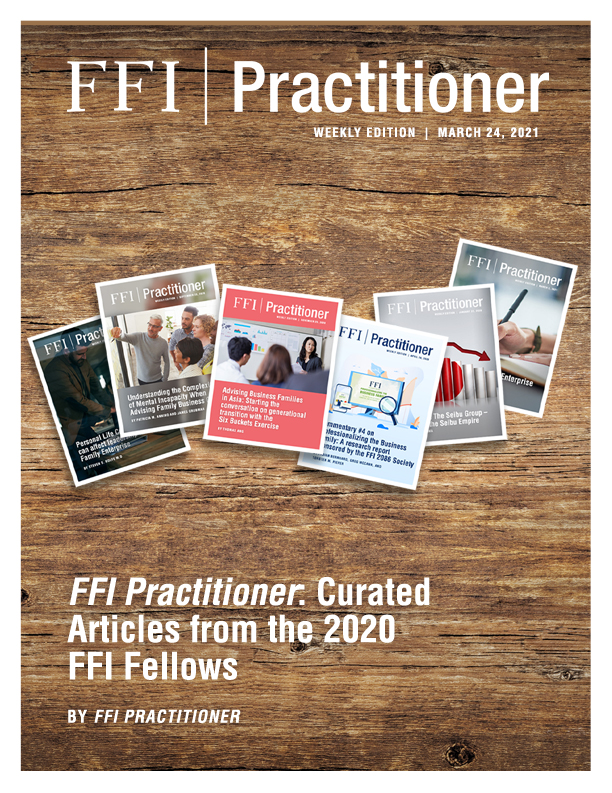 FFI Practitioner: March 24, 2021 cover