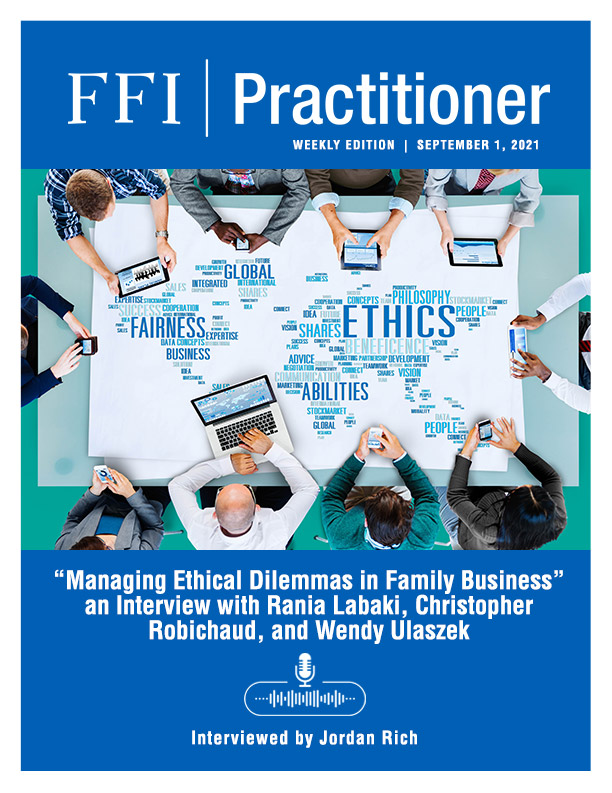 FFI Practitioner September 1, 2021 Cover