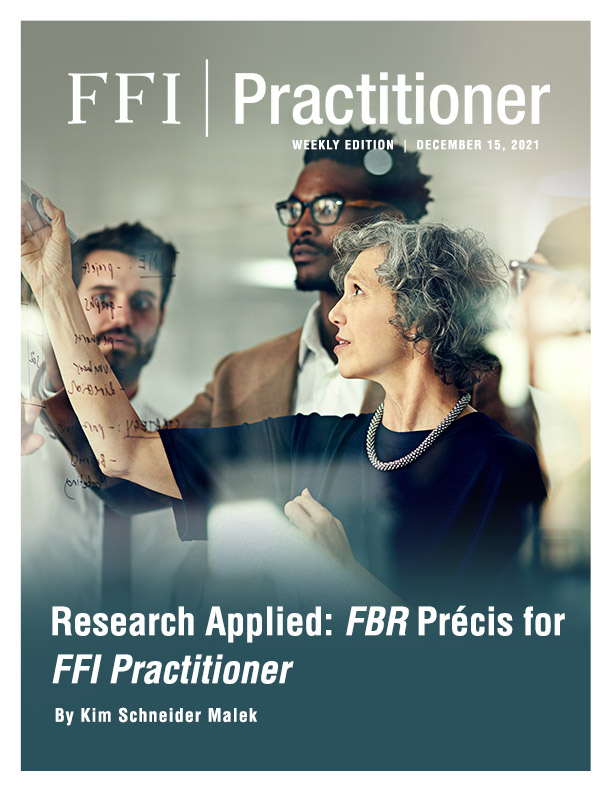 FFI Practitioner December 15, 2021 Cover