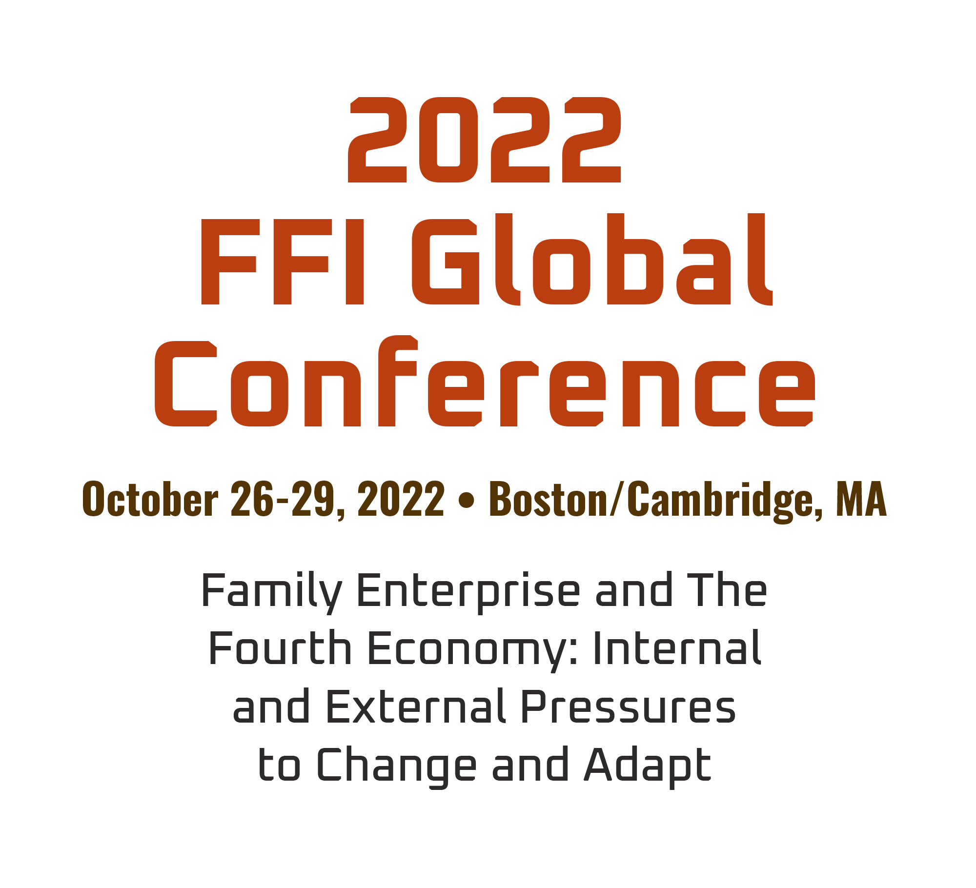 2022 FFI Global Conference logo