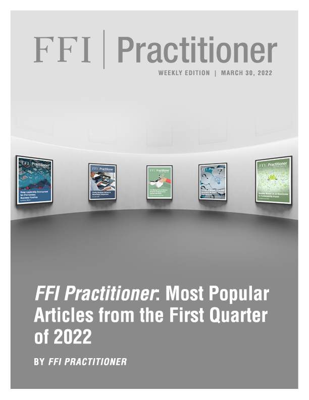 FFI Practitioner: March 30, 2022 cover