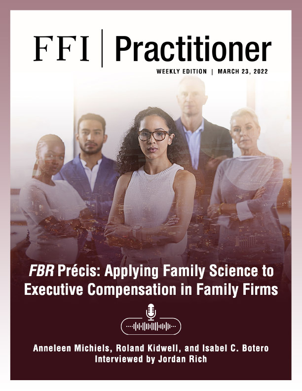 FFI Practitioner: March 23, 2022 cover