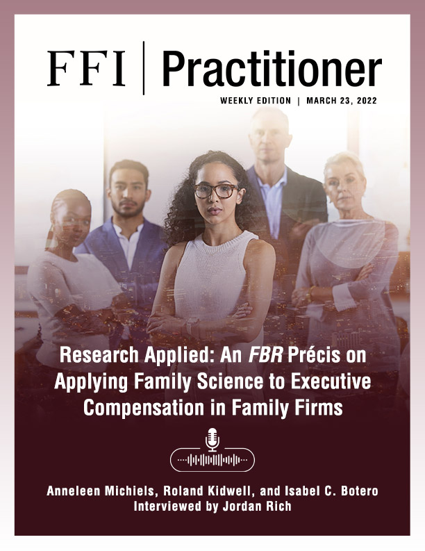 FFI Practitioner March 23, 2022 cover