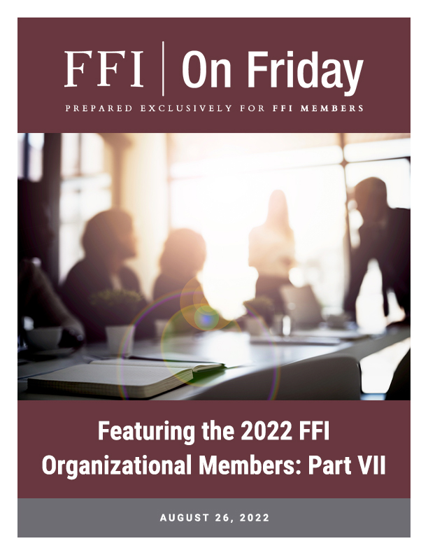 FFI on Friday; August 26, 2022 cover