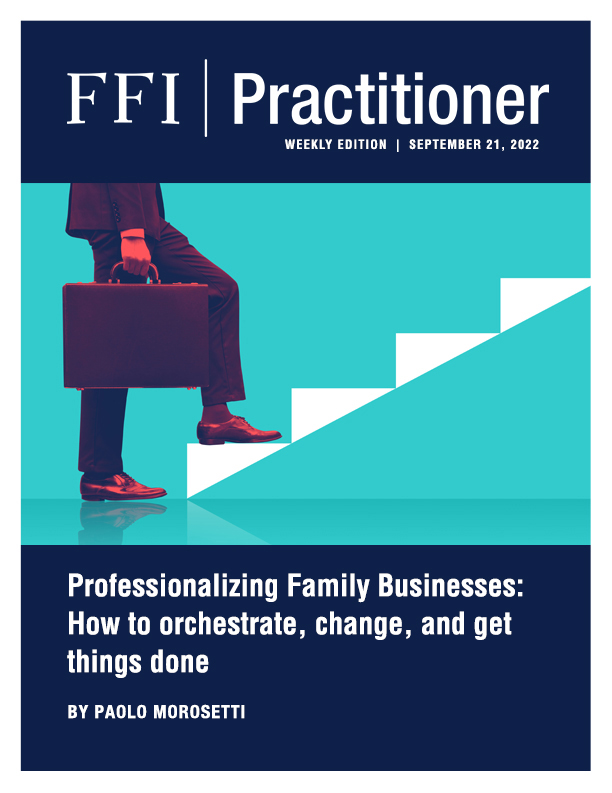 Professionalizing Family Businesses