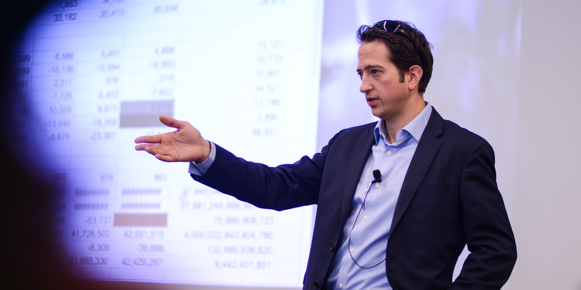 Jason Jay speaking during presentation