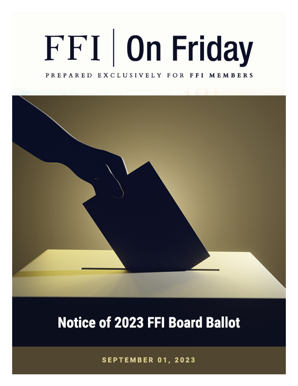 FFI on Friday; September 01, 2023 cover
