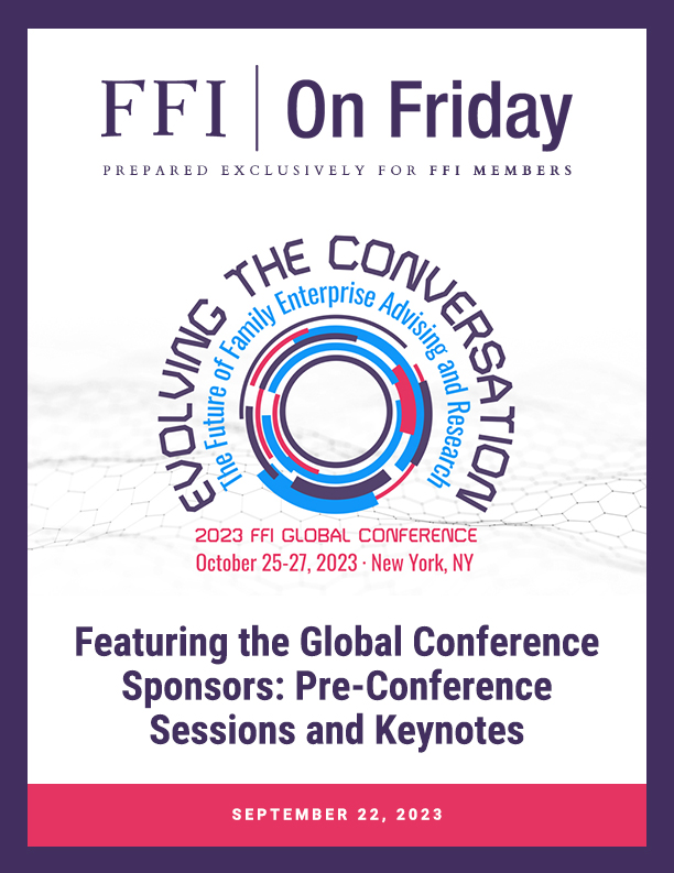 FFI on Friday; September 22, 2023 cover