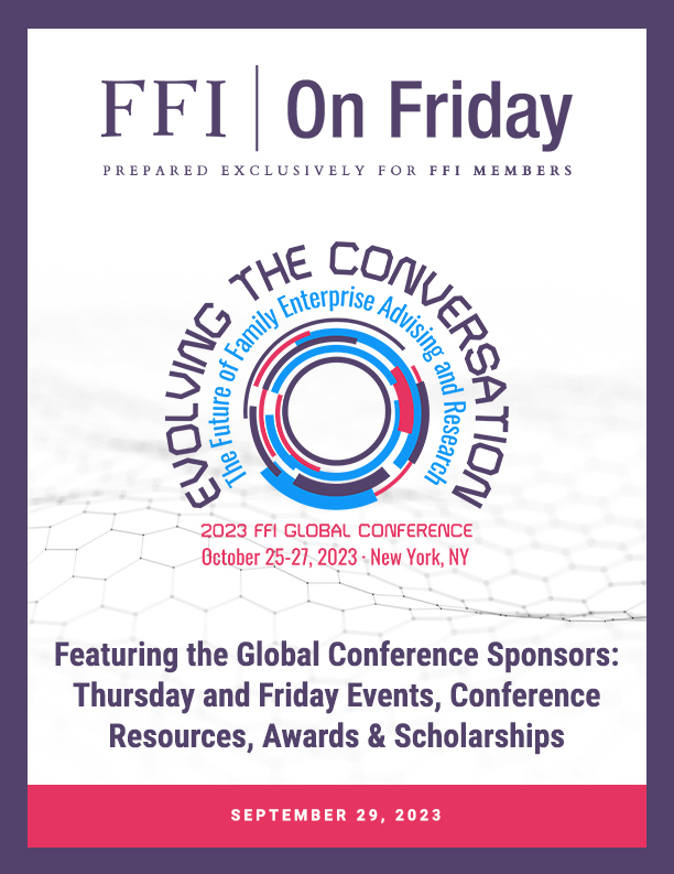 FFI on Friday; September 29, 2023 cover