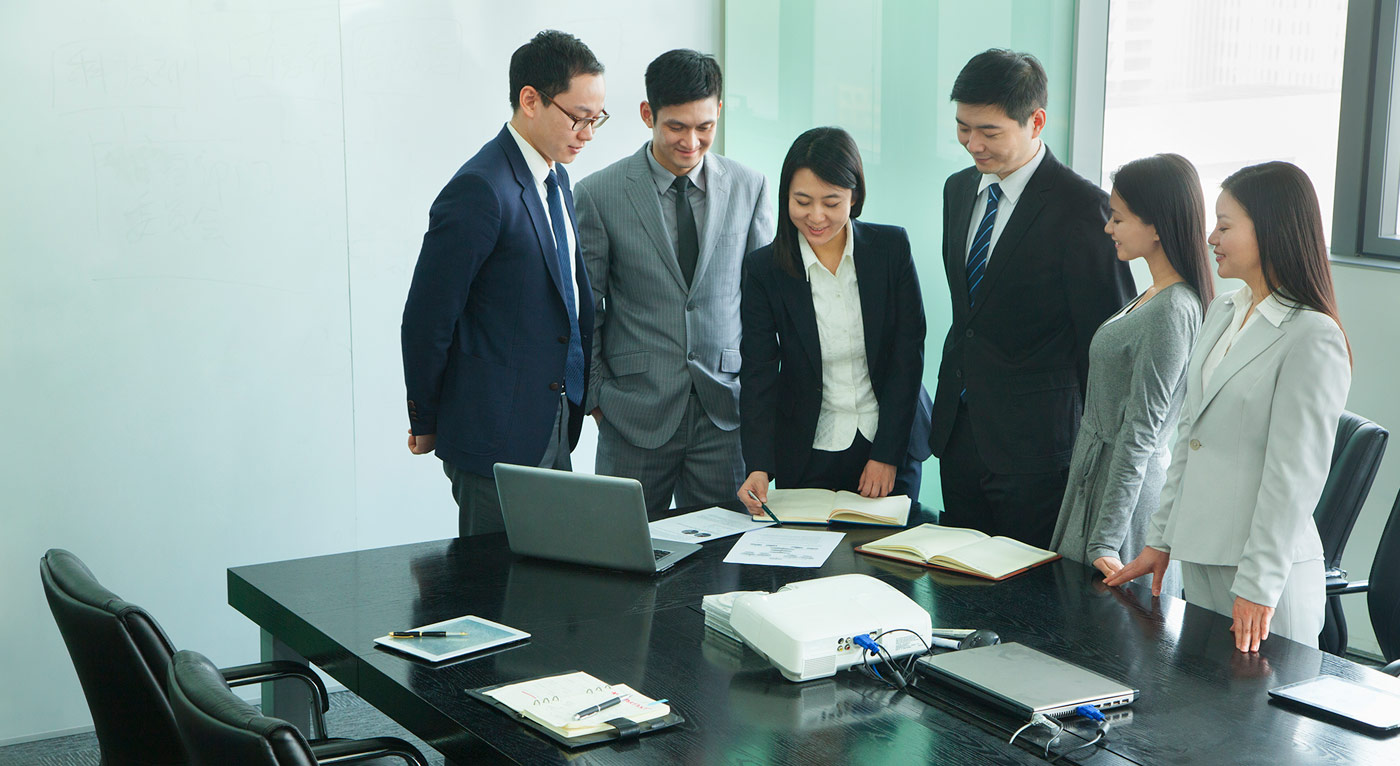 Business Meeting in a Conference Room