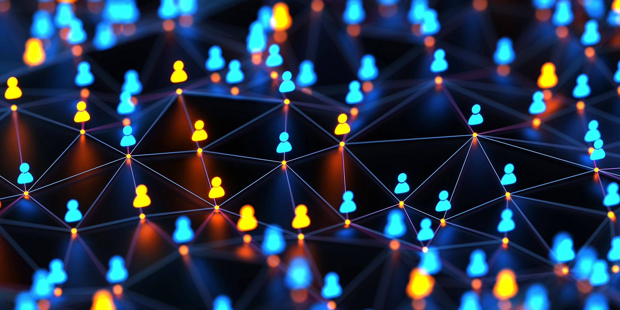 Abstract connections technology and digital network