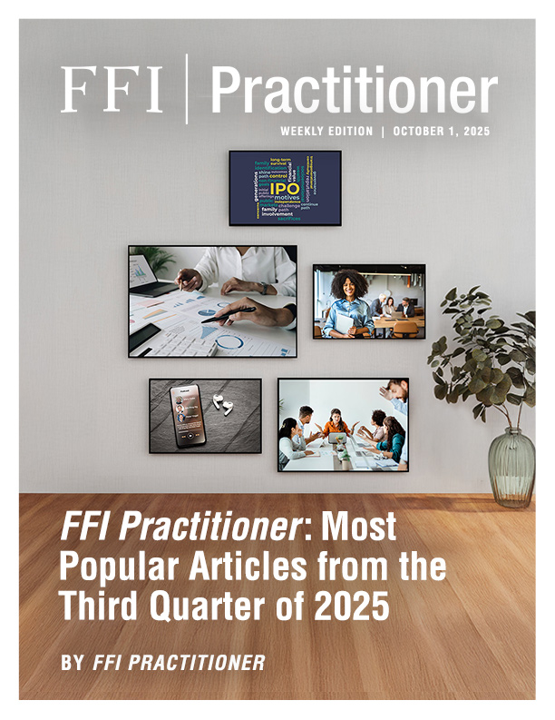 FFI Practitioner: October 1, 2025 cover