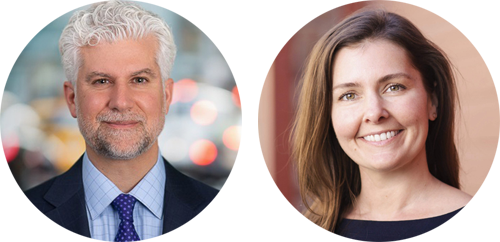 headshots of William Kambas and Linda Meade