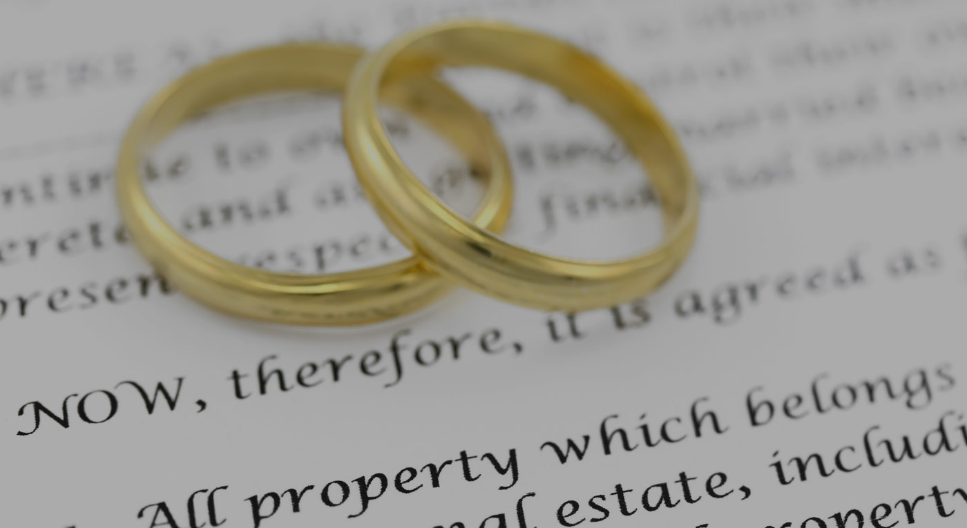 two rings on top of a document 
