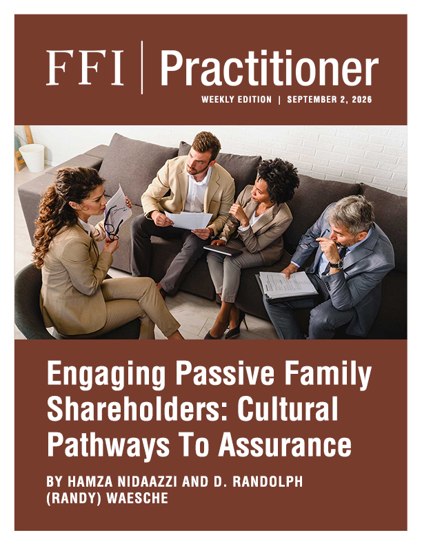 FFI Practitioner: September 2, 2026 Cover