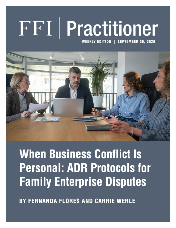 FFI Practitioner: September 30, 2026 cover