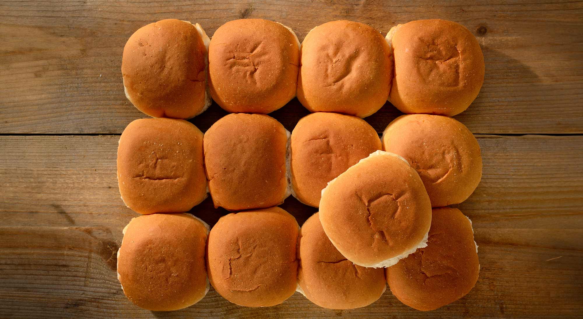 Bakers dozen bread rolls